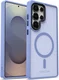 Samsung Galaxy S25 Ultra Hoesje met MagSafe / Qi2 Back Cover Matte Blauw afbeelding 11
