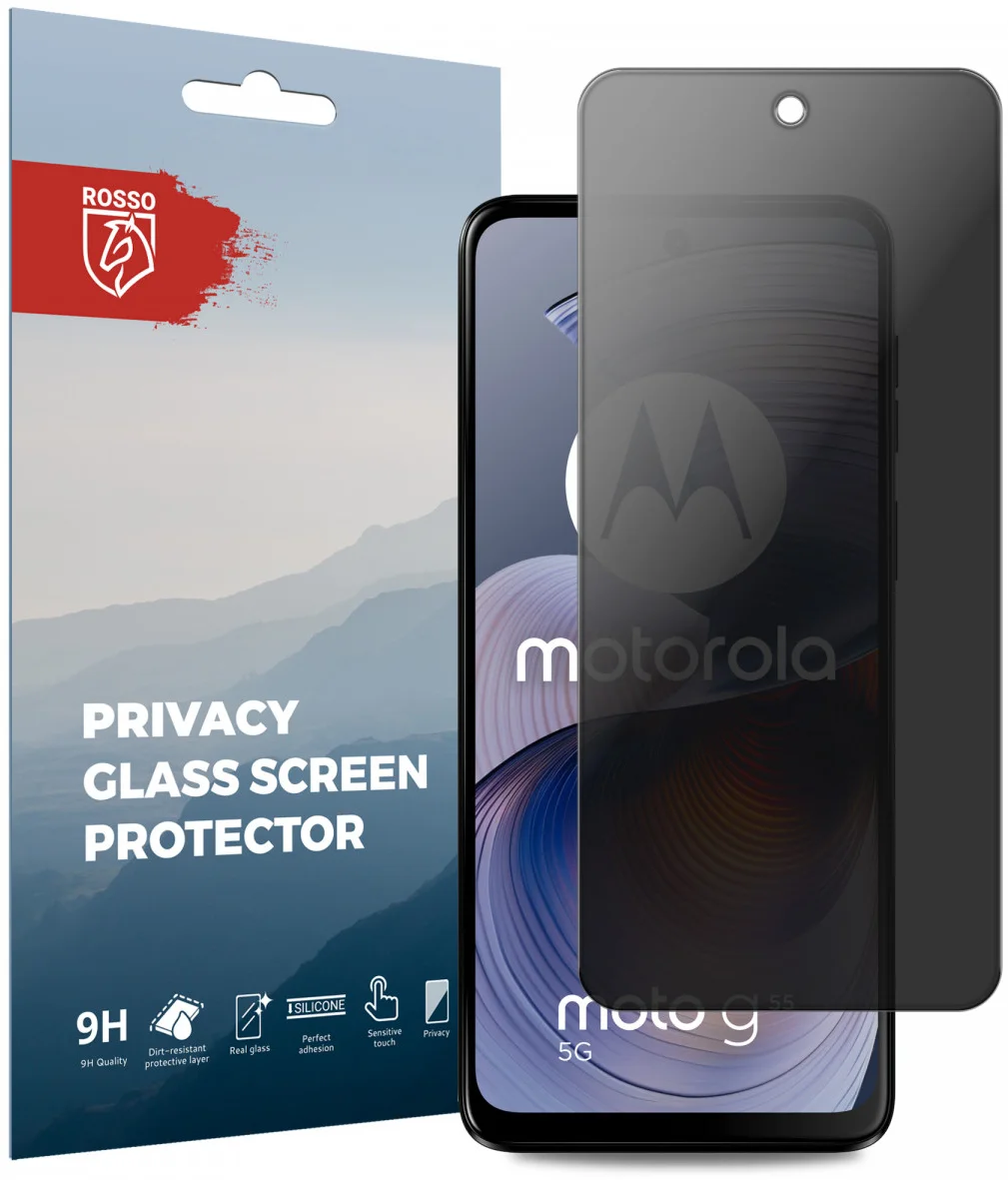 Rosso Motorola Moto G55 9H Tempered Glass Screen Protector Privacy afbeelding 1