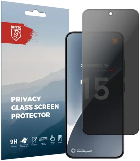Rosso Xiaomi 15 9H Tempered Glass Screen Protector Privacy afbeelding 1