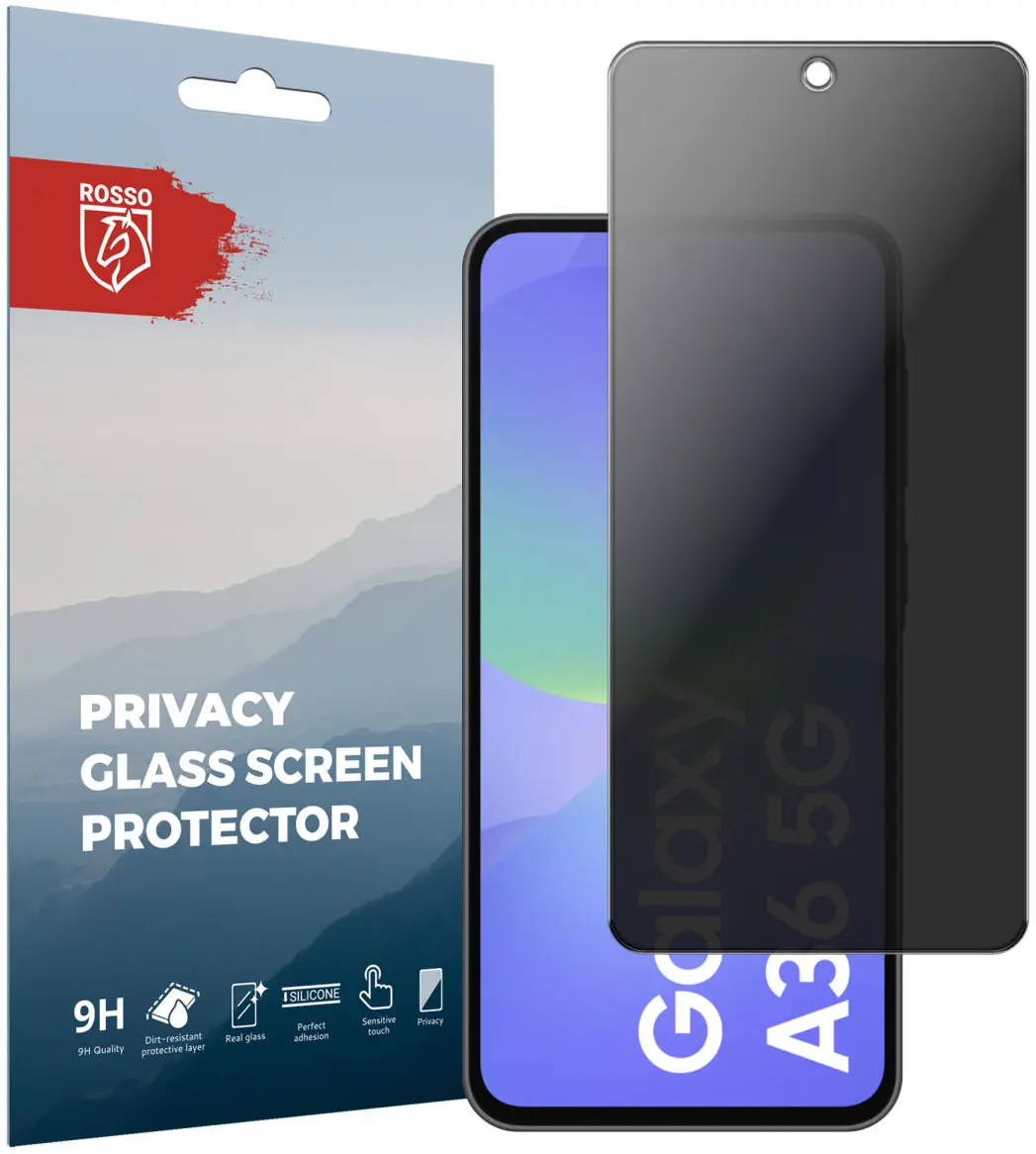 Rosso Samsung Galaxy A36 9H Tempered Glass Screen Protector Privacy afbeelding 1