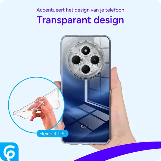 Xiaomi Redmi 14C Hoesje Dun TPU Back Cover Transparant afbeelding 4