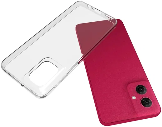 Motorola Moto G55 Hoesje Dun TPU Back Cover Transparant afbeelding 2