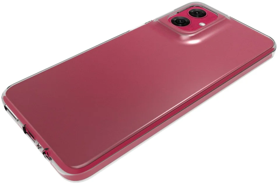 Motorola Moto G55 Hoesje Dun TPU Back Cover Transparant afbeelding 3