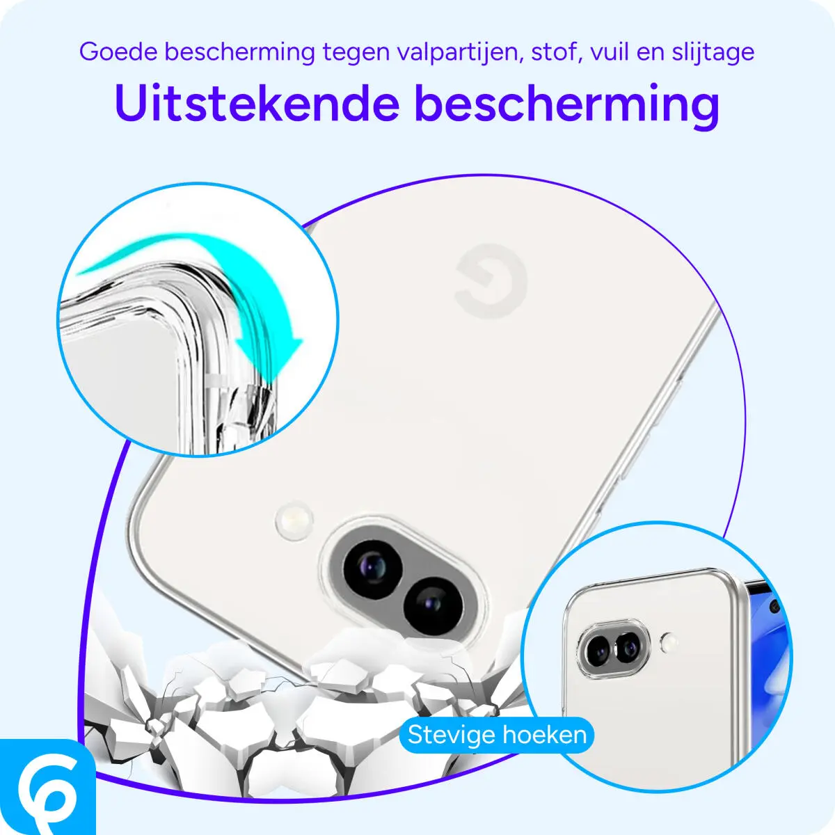 Google Pixel 9a Hoesje Dun TPU Back Cover Transparant afbeelding 6