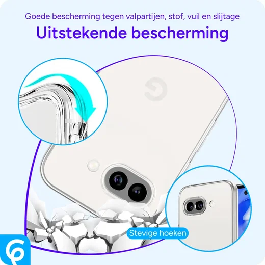 Google Pixel 9a Hoesje Dun TPU Back Cover Transparant afbeelding 6