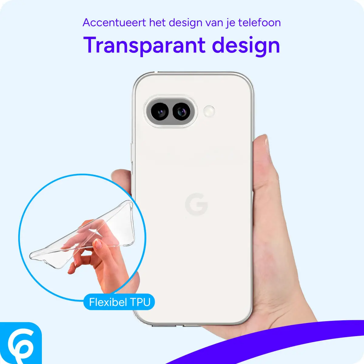 Google Pixel 9a Hoesje Dun TPU Back Cover Transparant afbeelding 7