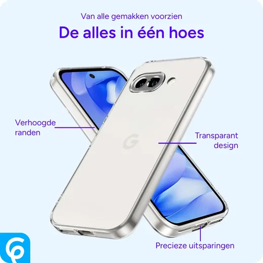 Google Pixel 9a Hoesje Dun TPU Back Cover Transparant afbeelding 3