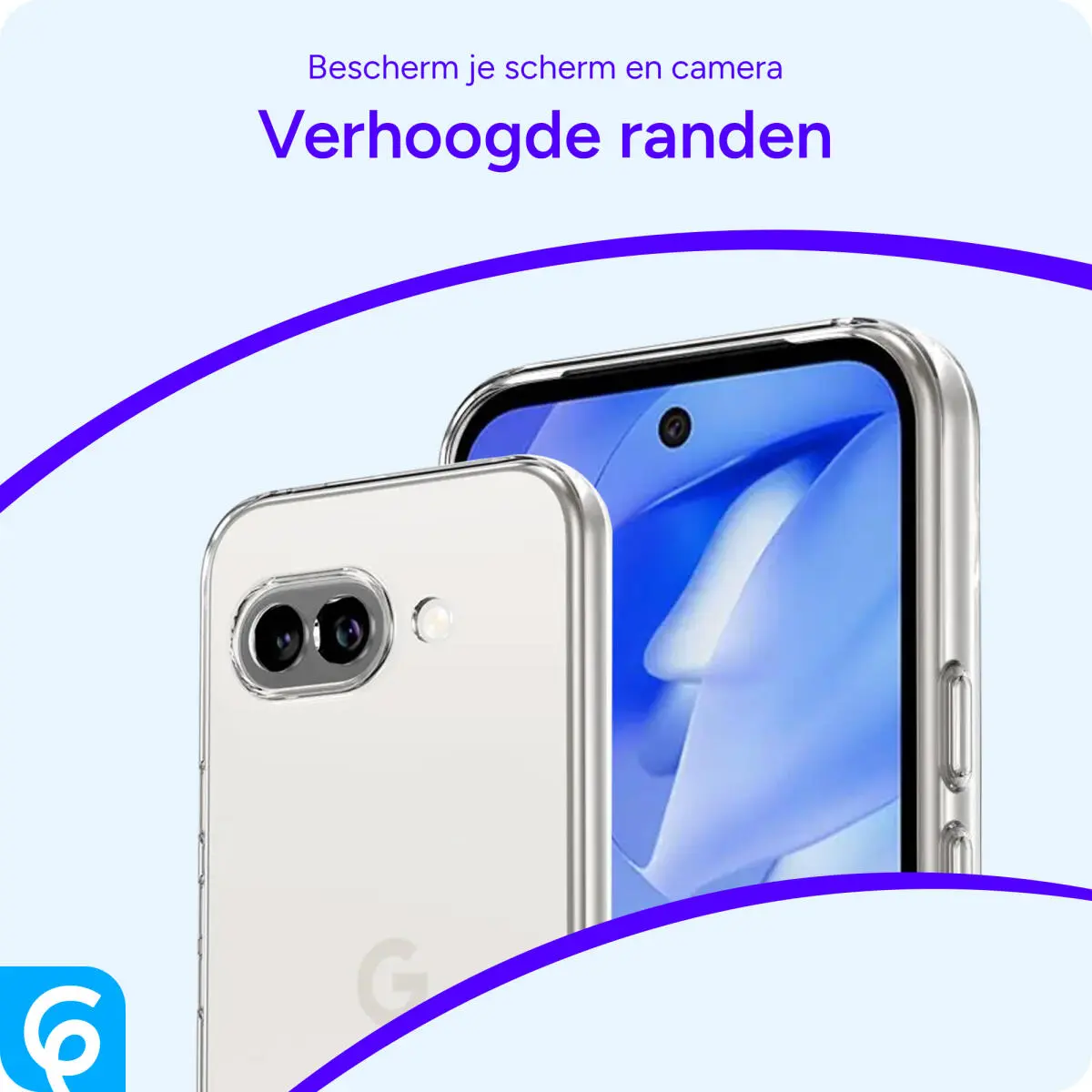 Google Pixel 9a Hoesje Dun TPU Back Cover Transparant afbeelding 2