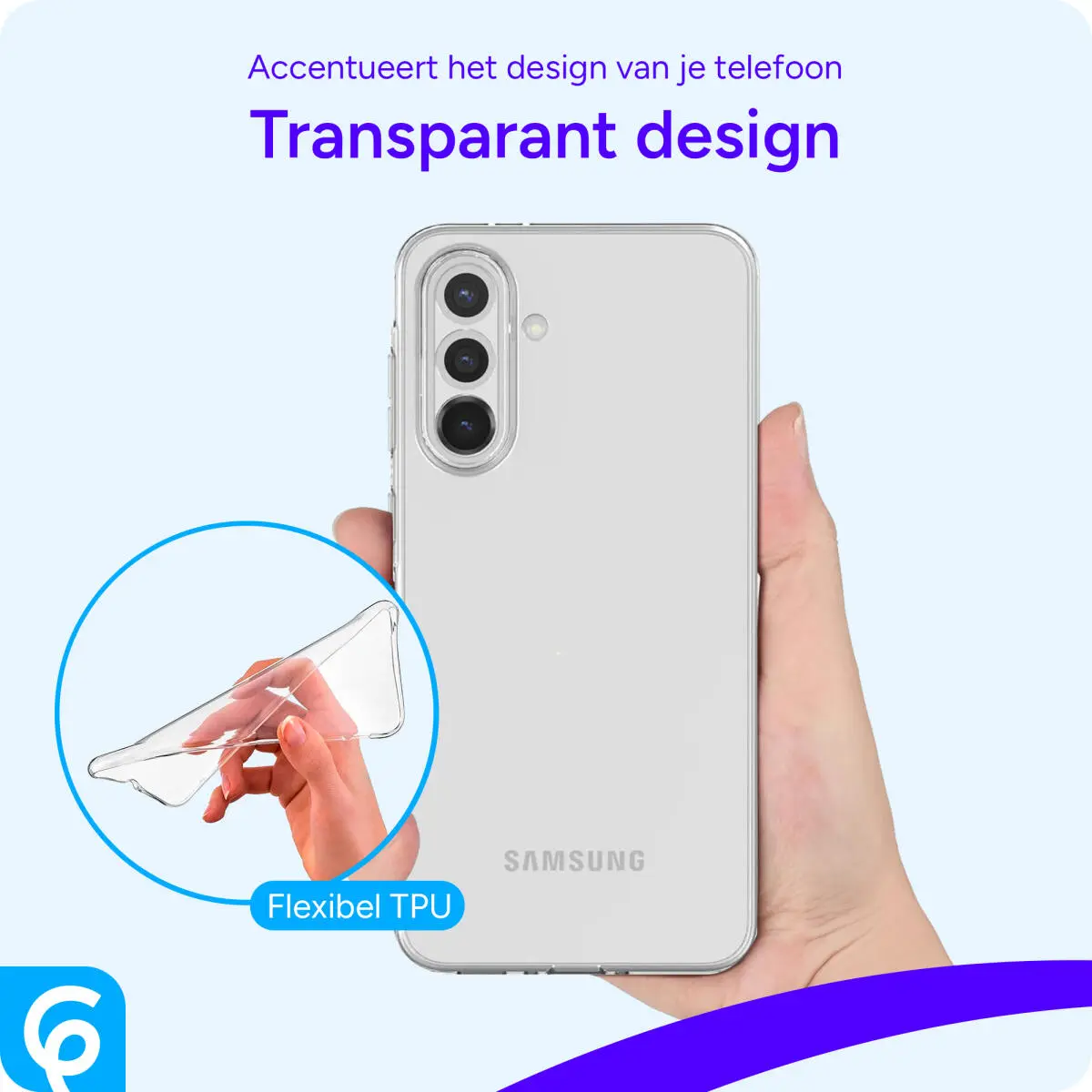 Samsung Galaxy A36 Hoesje Dun TPU Back Cover Transparant afbeelding 6