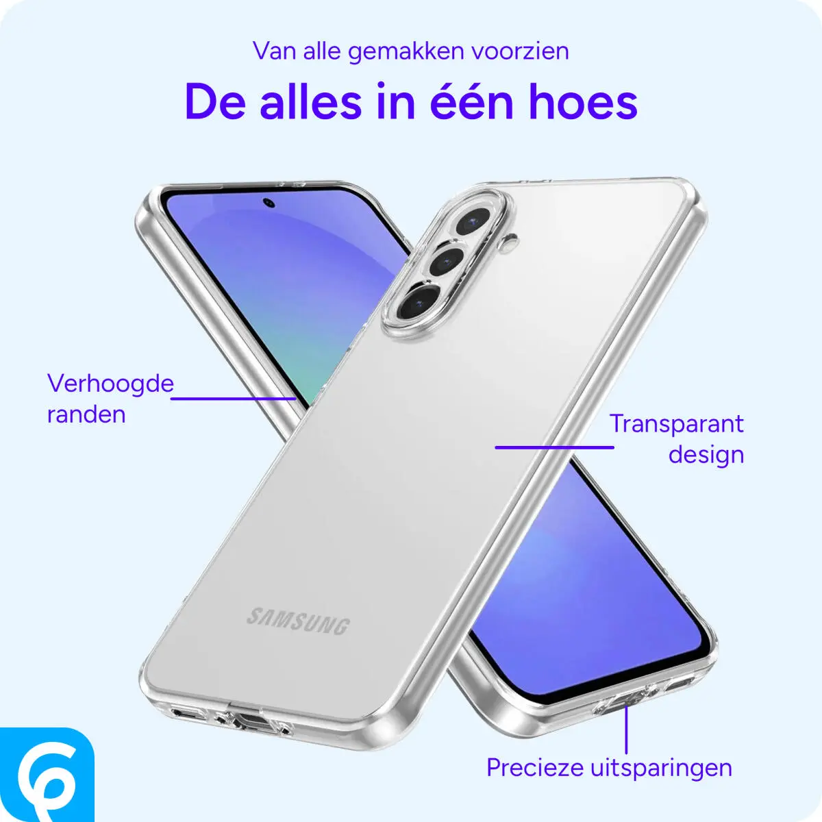 Samsung Galaxy A36 Hoesje Dun TPU Back Cover Transparant afbeelding 2
