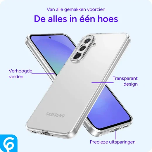 Samsung Galaxy A36 Hoesje Dun TPU Back Cover Transparant afbeelding 2
