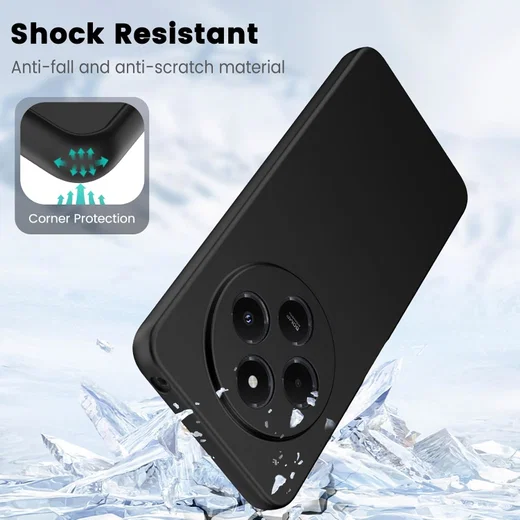 Xiaomi Redmi 14C Hoesje Dun TPU Back Cover Matte Zwart afbeelding 2