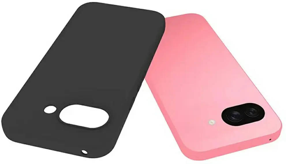 Google Pixel 9a Hoesje Dun TPU Back Cover Matte Zwart afbeelding 2
