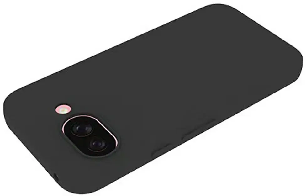 Google Pixel 9a Hoesje Dun TPU Back Cover Matte Zwart afbeelding 3