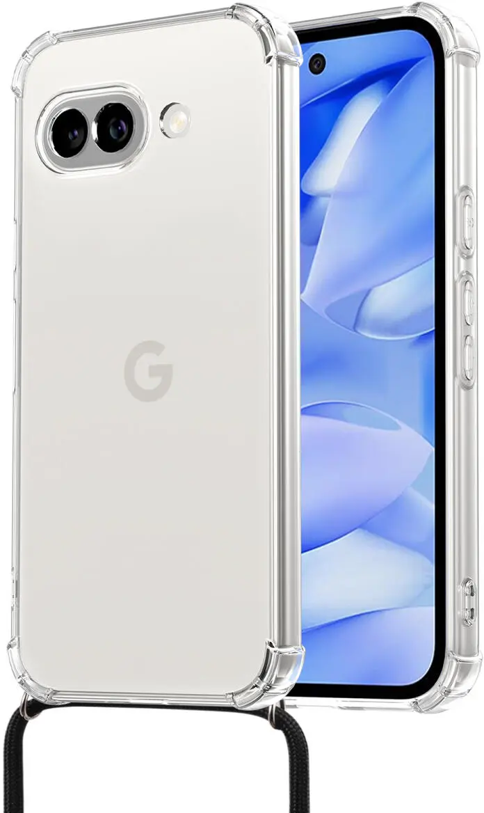 Google Pixel 9a Hoesje met Koord Schokbestendig TPU Transparant afbeelding 6