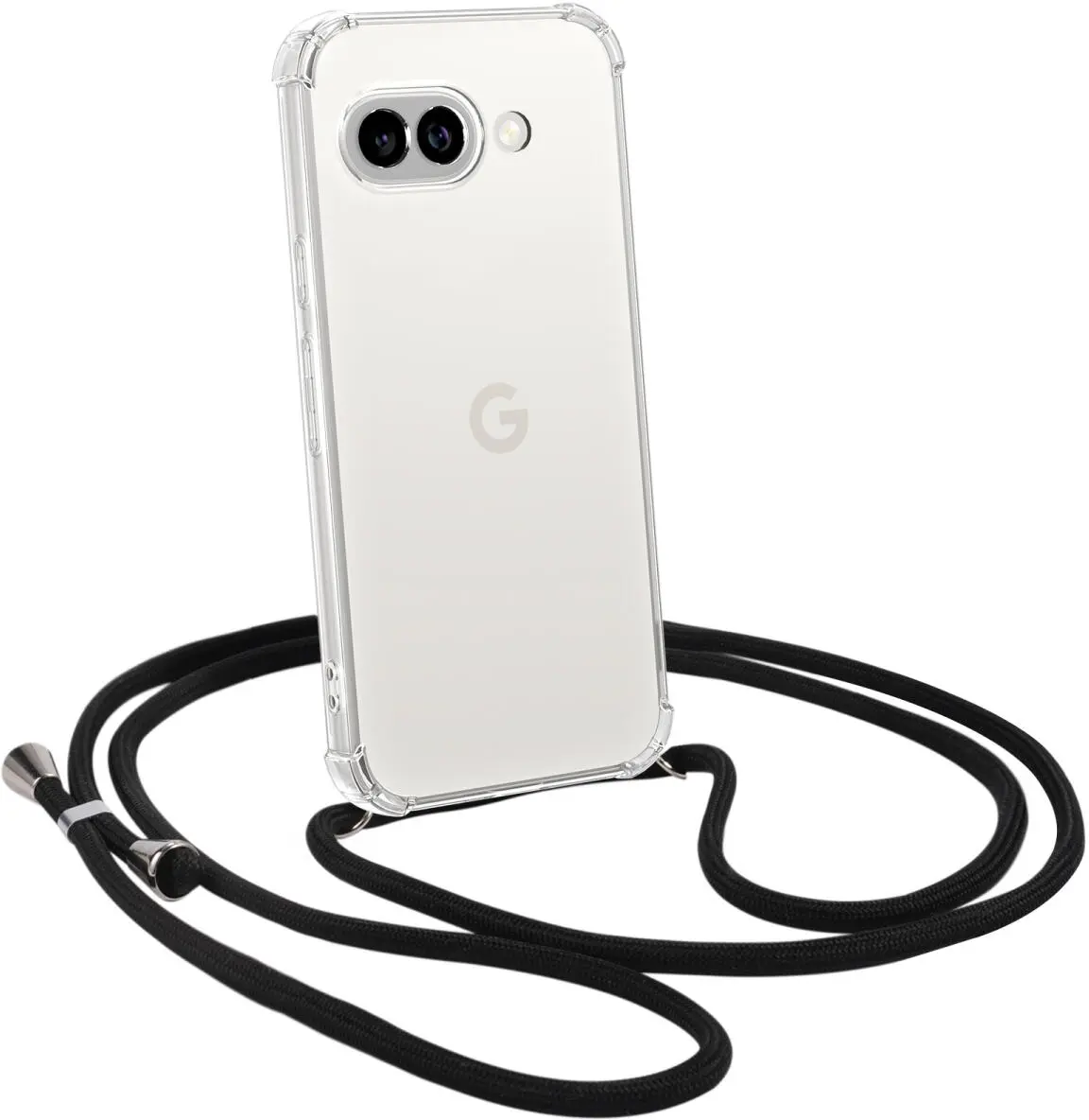 Google Pixel 9a Hoesje met Koord Schokbestendig TPU Transparant afbeelding 7