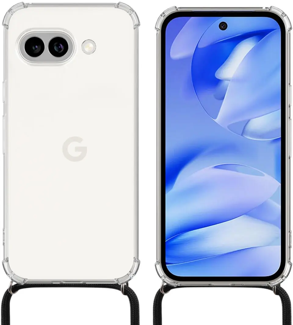 Google Pixel 9a Hoesje met Koord Schokbestendig TPU Transparant afbeelding 11
