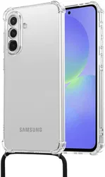 Samsung Galaxy A36 Hoesje met Koord Schokbestendig TPU Transparant afbeelding