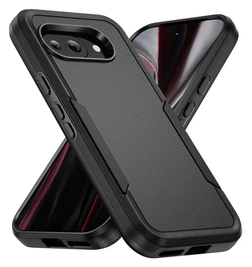 Google Pixel 9a Hoesje Schokbestendige Hardcase Back Cover Zwart afbeelding 1