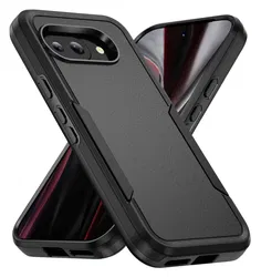 Google Pixel 9a Hoesje Schokbestendige Hardcase Back Cover Zwart afbeelding