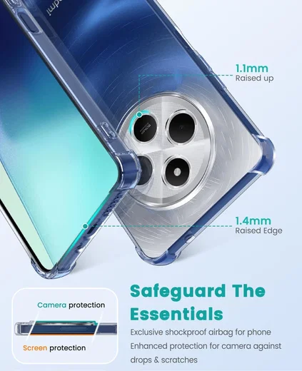 Xiaomi Redmi 14C Hoesje Schokbestendig en Dun TPU Back Cover Transparant afbeelding 7