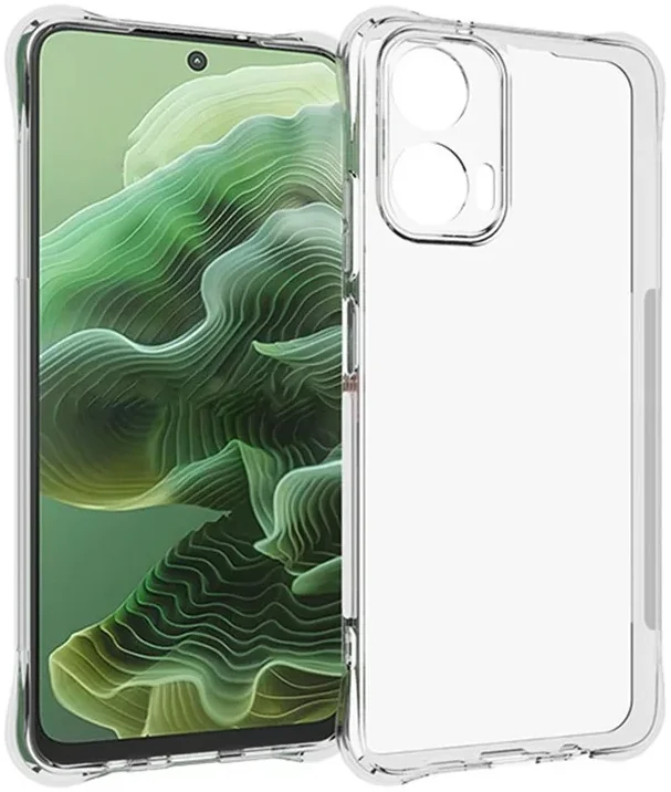 Motorola Moto G35 Hoesje Schokbestendig en Dun TPU Back Cover Transparant afbeelding 1