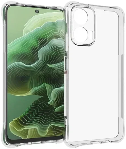 Motorola Moto G35 Hoesje Schokbestendig en Dun TPU Back Cover Transparant afbeelding 1