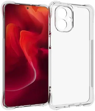 Motorola Moto G55 Hoesje Schokbestendig en Dun TPU Back Cover Transparant