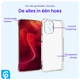Motorola Moto G55 Hoesje Schokbestendig en Dun TPU Back Cover Transparant afbeelding 2