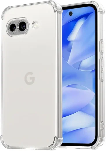 Google Pixel 9a Hoesje Schokbestendig en Dun TPU Back Cover Transparant afbeelding 1