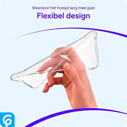 Google Pixel 9a Hoesje Schokbestendig en Dun TPU Back Cover Transparant afbeelding 5