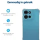 Motorola Moto G75 Hoesje Schokbestendig en Dun TPU Back Cover Transparant afbeelding 5