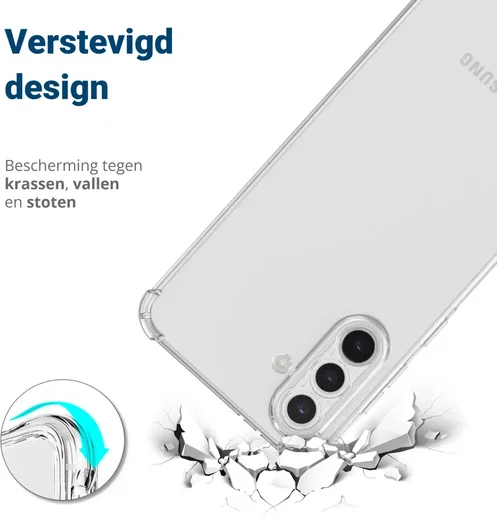 Samsung Galaxy A36 Hoesje Schokbestendig en Dun TPU Back Cover Transparant afbeelding 5