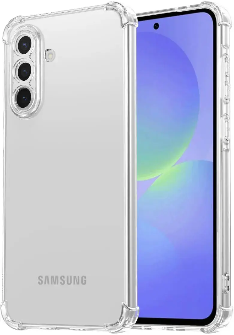 Samsung Galaxy A36 Hoesje Schokbestendig en Dun TPU Back Cover Transparant afbeelding 2
