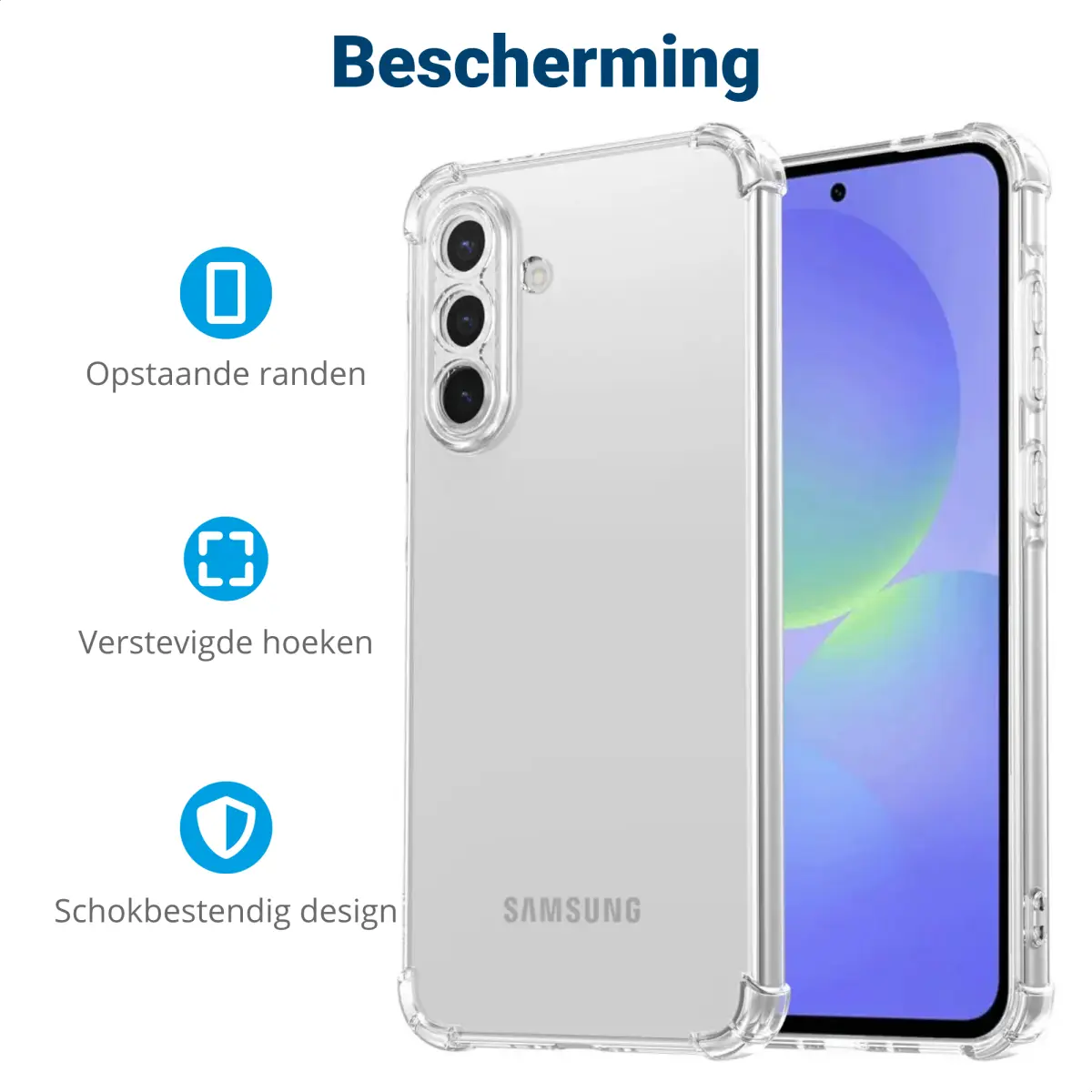 Samsung Galaxy A36 Hoesje Schokbestendig en Dun TPU Back Cover Transparant afbeelding 6