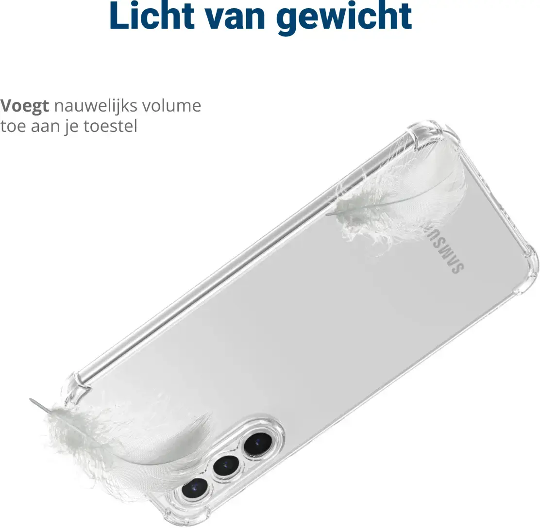 Samsung Galaxy A36 Hoesje Schokbestendig en Dun TPU Back Cover Transparant afbeelding 8