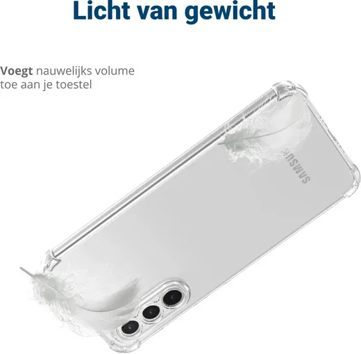 Samsung Galaxy A36 Hoesje Schokbestendig en Dun TPU Back Cover Transparant afbeelding 8
