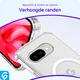 Google Pixel 9a Hoesje Hard Back Cover met MagSafe Transparant afbeelding 2