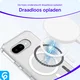 Google Pixel 9a Hoesje Hard Back Cover met MagSafe Transparant afbeelding 5