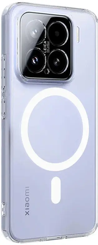 Xiaomi 15 Hoesje Hard Back Cover met MagSafe Transparant afbeelding 1