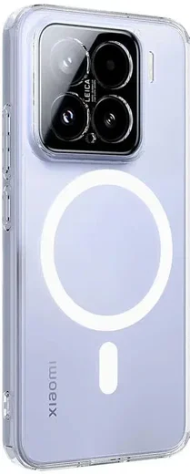 Xiaomi 15 Hoesje Hard Back Cover met MagSafe Transparant afbeelding 1