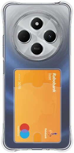 Xiaomi Redmi 14C Hoesje Dun TPU met Pasjeshouder Back Cover Transparant afbeelding 1