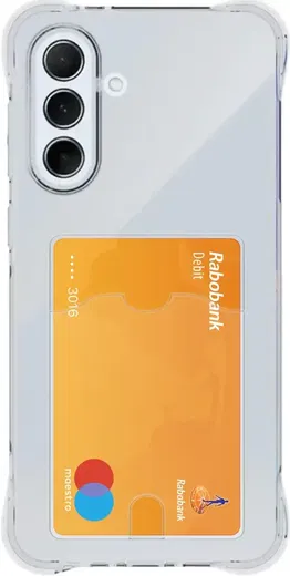 Samsung Galaxy A36 Hoesje Dun TPU met Pasjeshouder Back Cover Transparant afbeelding 1