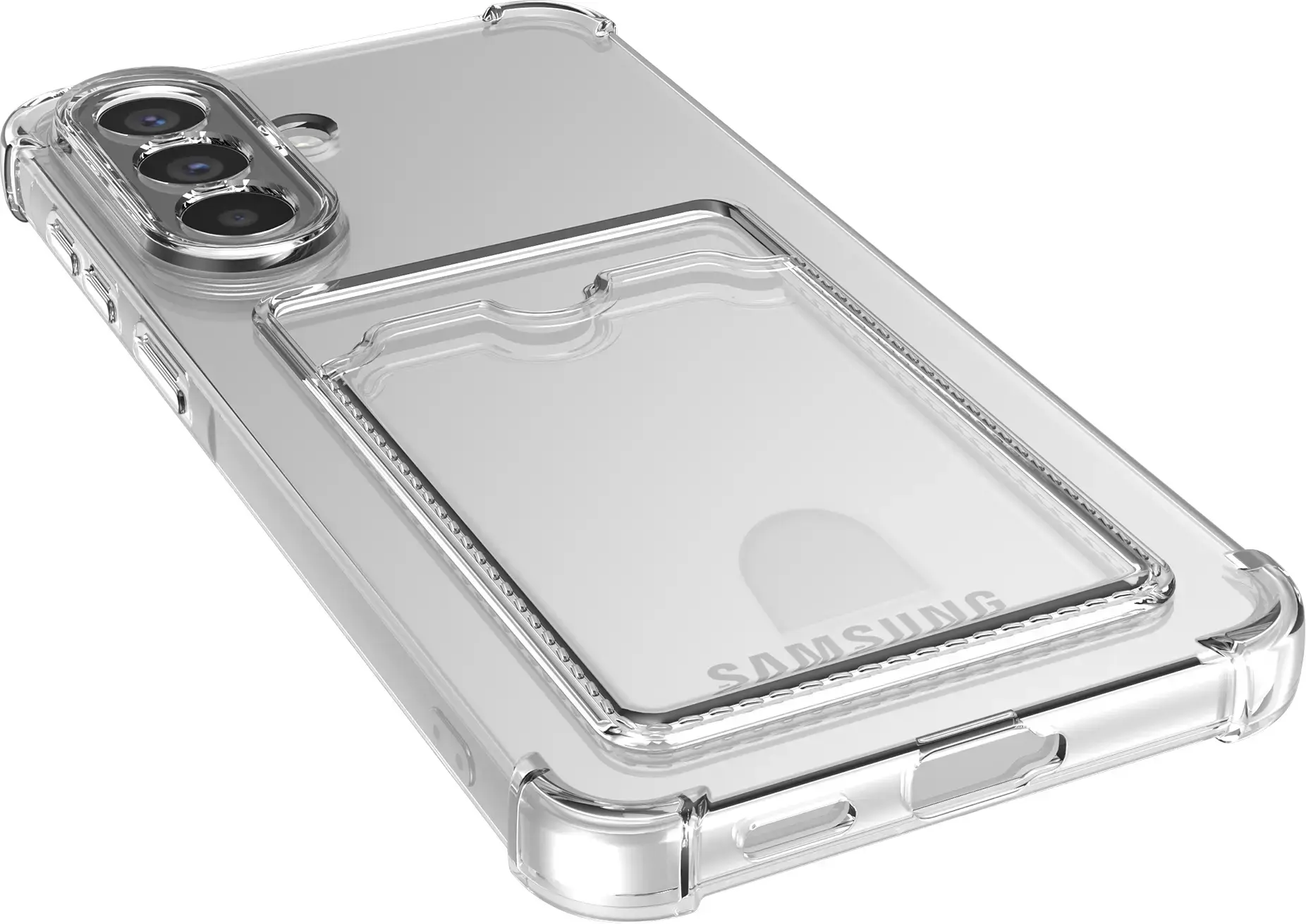 Samsung Galaxy A36 Hoesje Dun TPU met Pasjeshouder Back Cover Transparant afbeelding 9