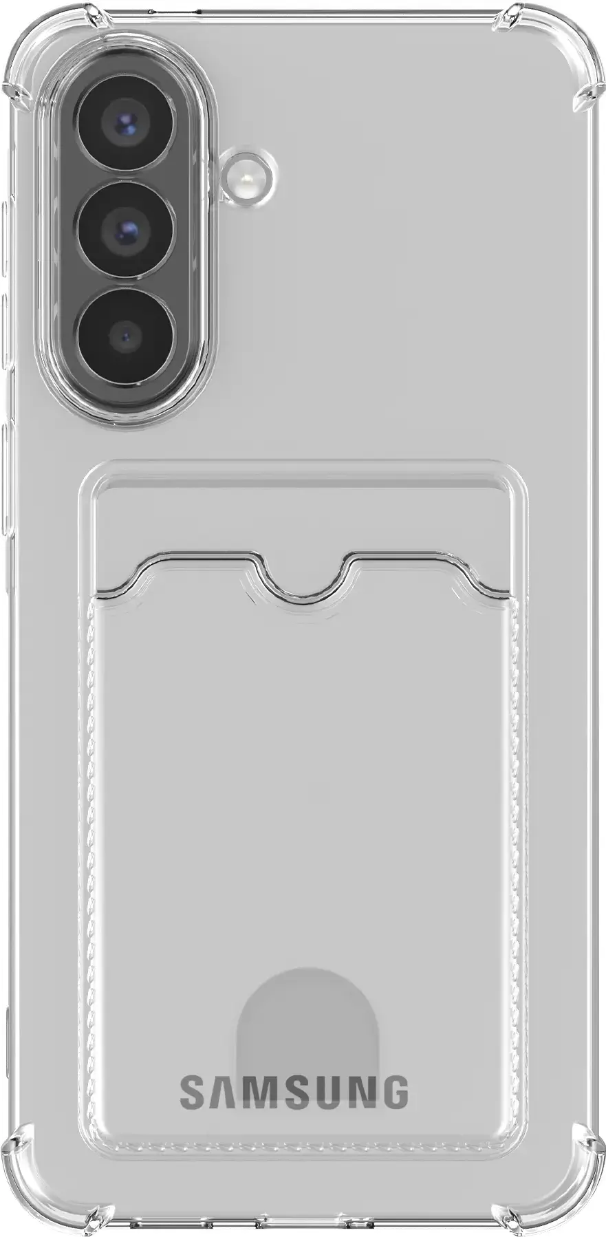 Samsung Galaxy A36 Hoesje Dun TPU met Pasjeshouder Back Cover Transparant afbeelding 5