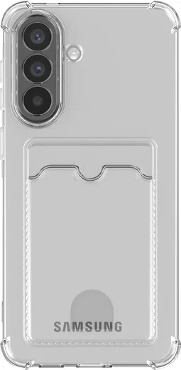 Samsung Galaxy A36 Hoesje Dun TPU met Pasjeshouder Back Cover Transparant afbeelding 5