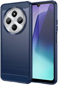 Xiaomi Redmi 14C Hoesje Geborsteld TPU Flexibele Back Cover Blauw