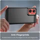Motorola Moto G35 Hoesje Geborsteld TPU Flexibele Back Cover Zwart afbeelding 5