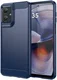 Motorola Moto G55 Hoesje Geborsteld TPU Flexibele Back Cover Blauw