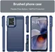 Motorola Moto G55 Hoesje Geborsteld TPU Flexibele Back Cover Blauw afbeelding 9
